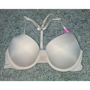 PINK Victoria's Secret Bra 32B Push Up Bra Wear Everywhere Racerback nude NWT